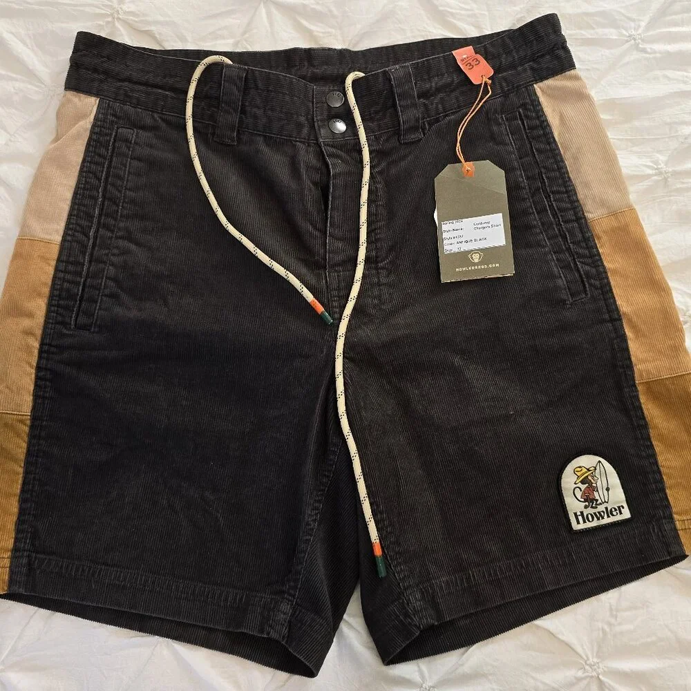 Howler Brothers Rare Unreleased Corduroy Charger Shorts (33) - Picture 1 of 5